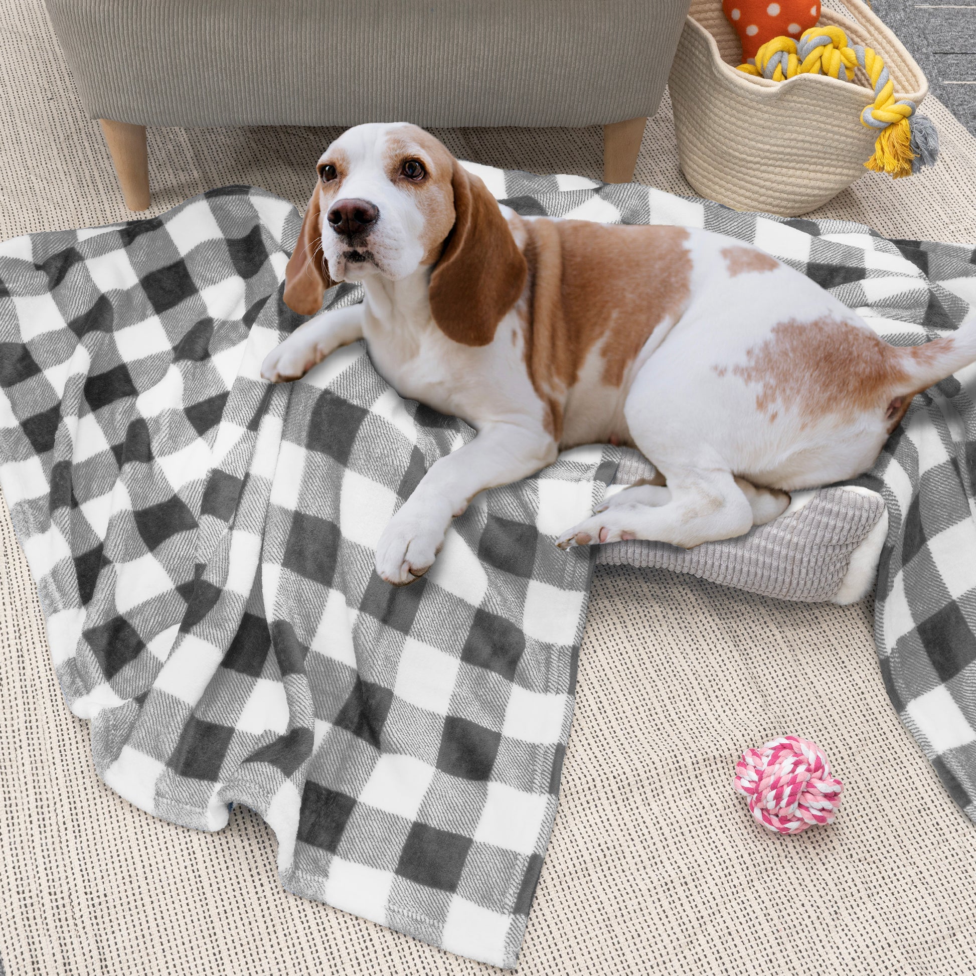 Checkered Fleece Blanket