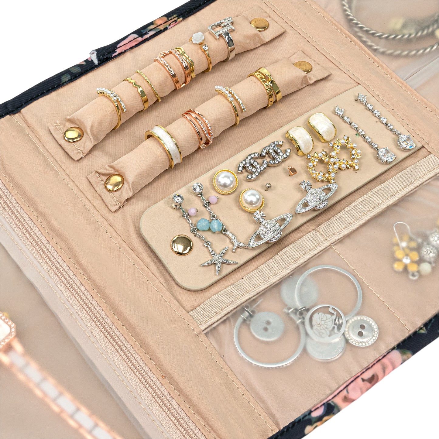 Jewelry Roll Organizer Bag