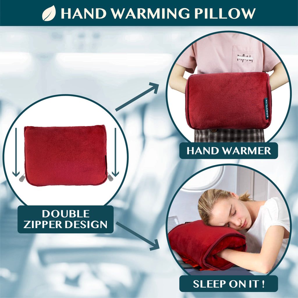 Premium Fleece Travel Blanket Pillow
