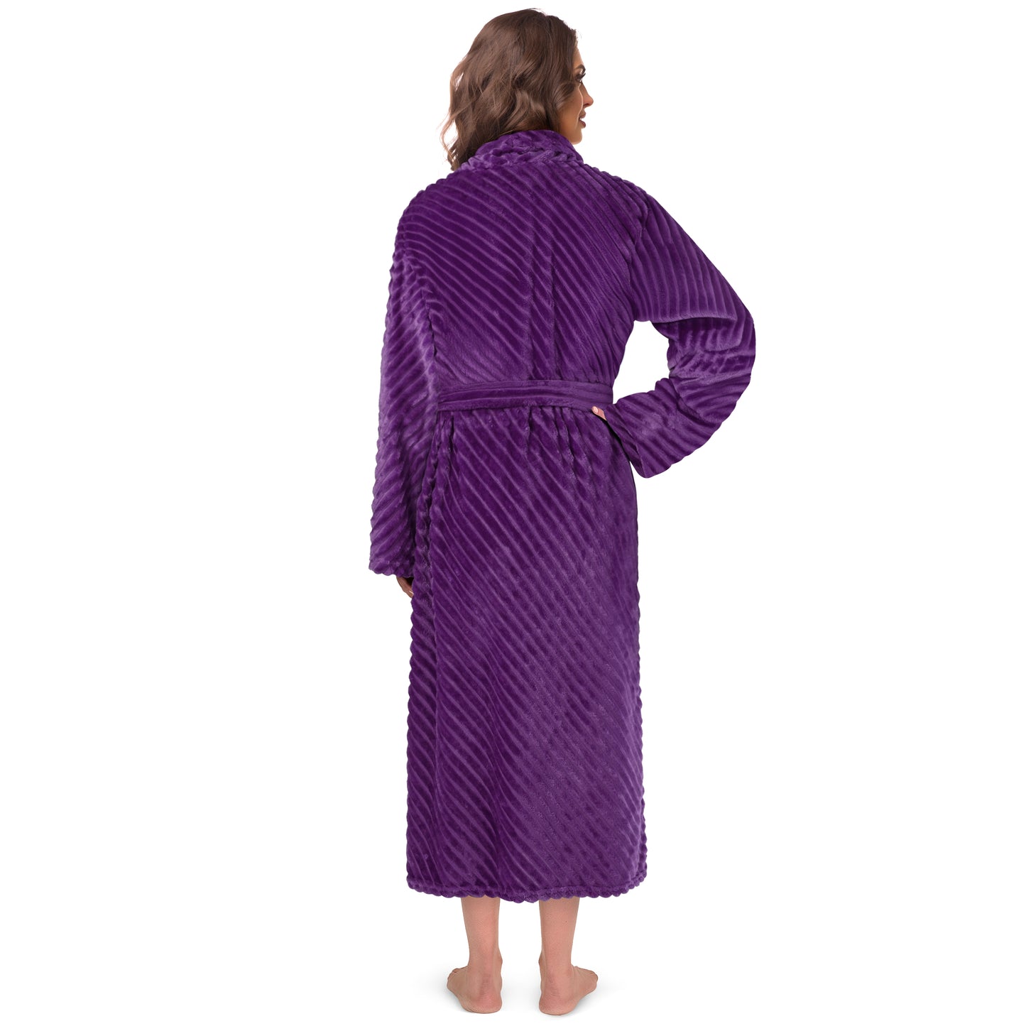 Women's Ribbed Fleece Robe