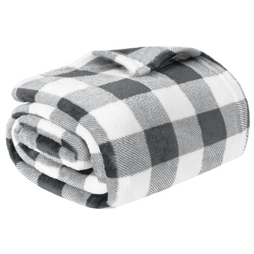 Plaid Fuzzy Blankets Walmart Checkered Fleece Blanket – PAVILIA