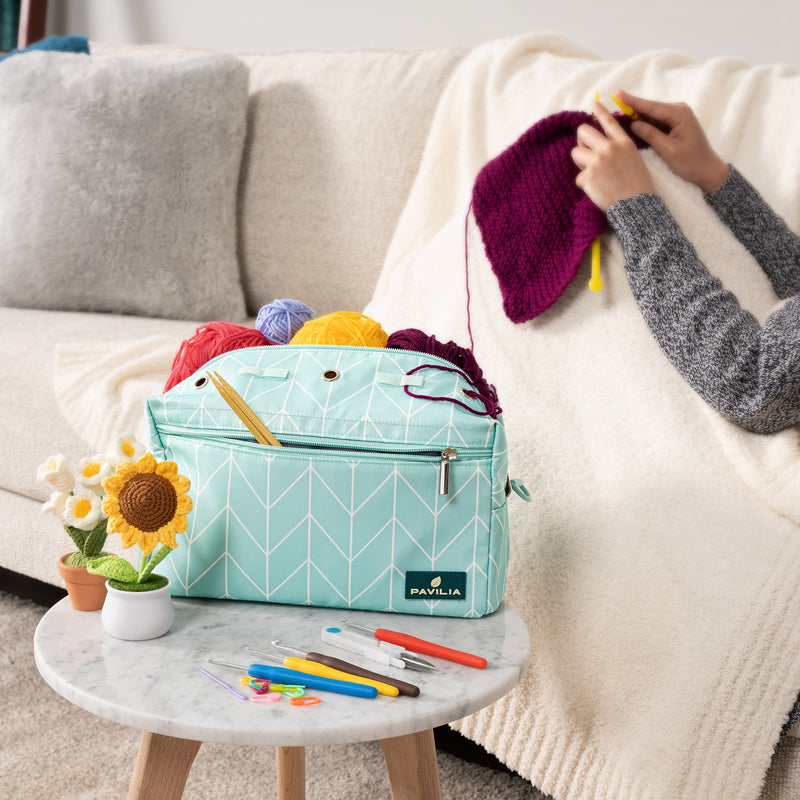 Compact Yarn Organizer Knitting Bag