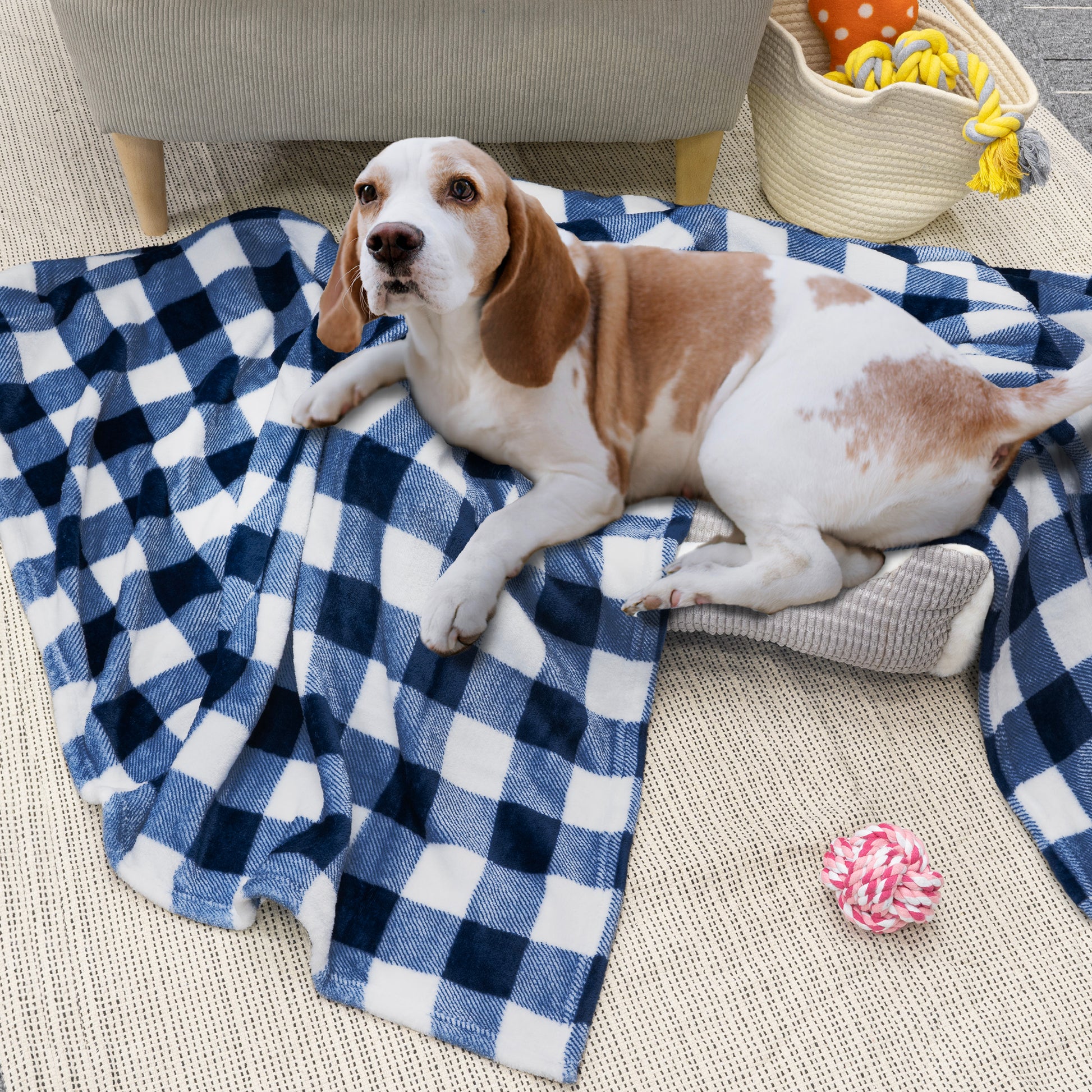 Checkered Fleece Blanket