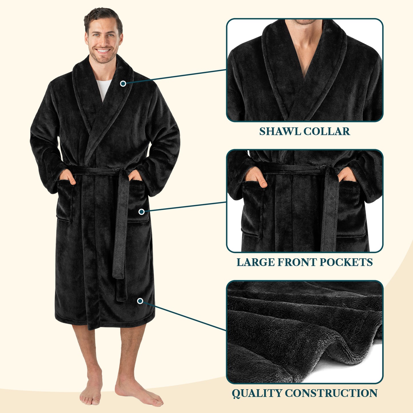 Men's Classic Fleece Robe