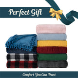 Pom Pom Fringe Throw Blanket