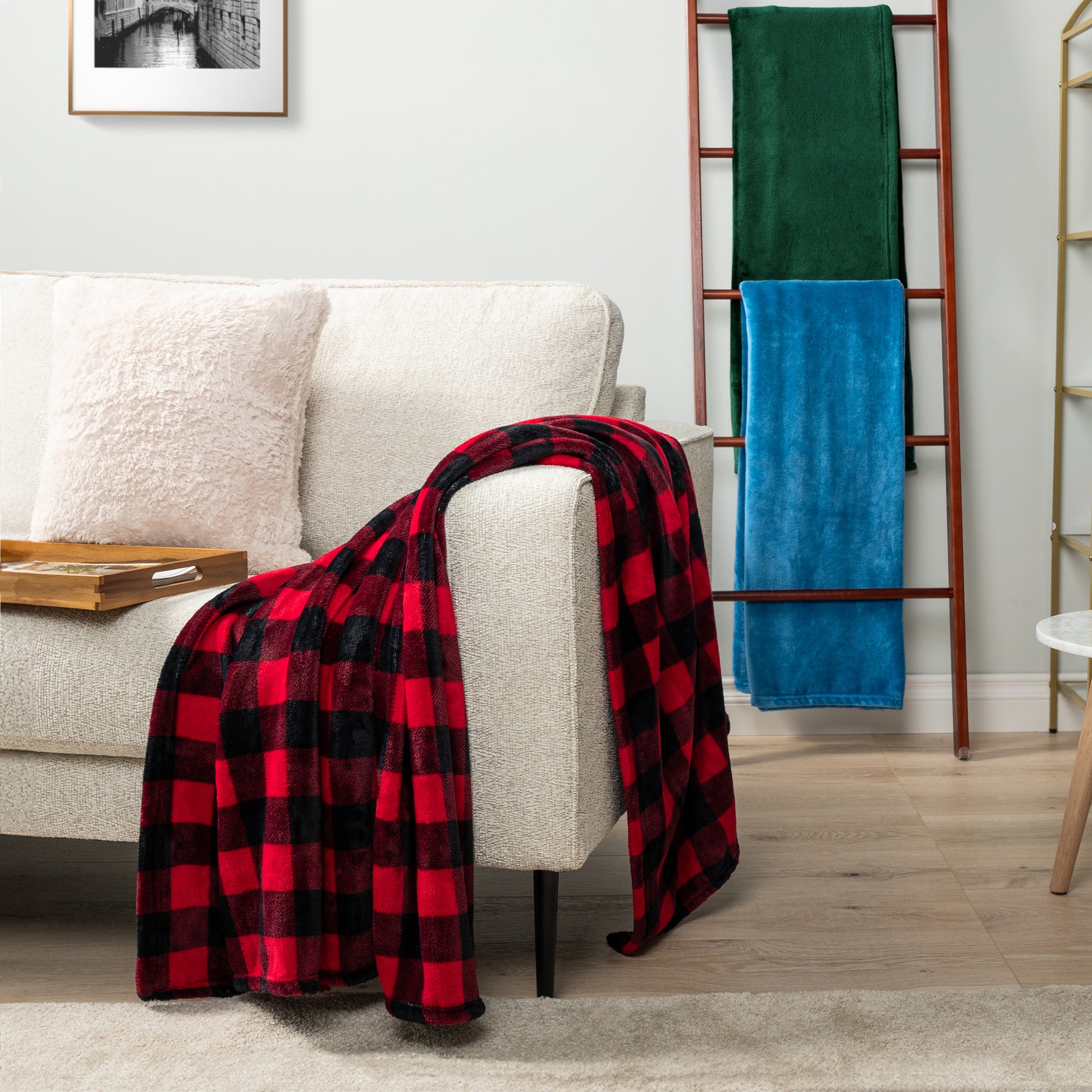 Checkered Fleece Blanket