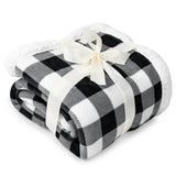 Checkered Sherpa Fleece Blanket