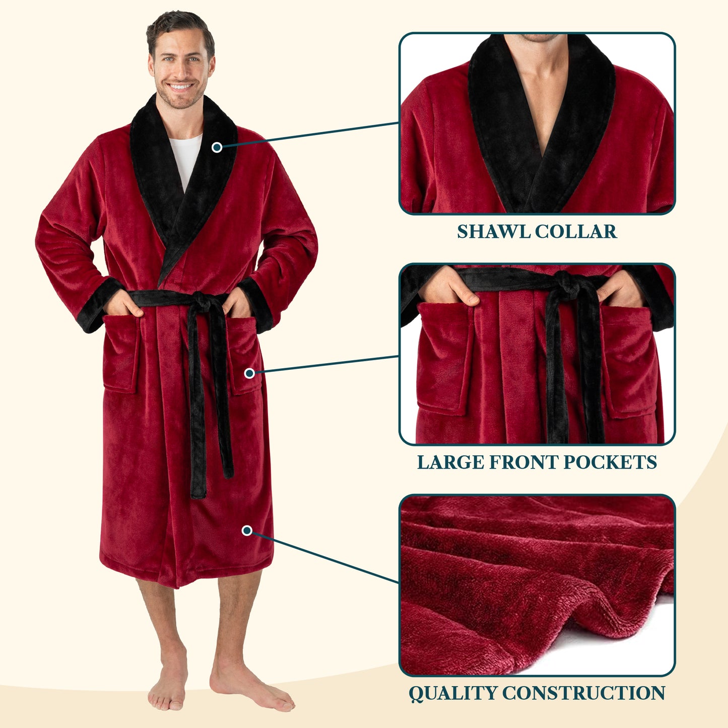 Men's Classic Fleece Robe