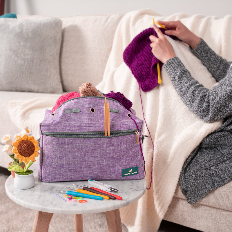 Compact Yarn Organizer Knitting Bag