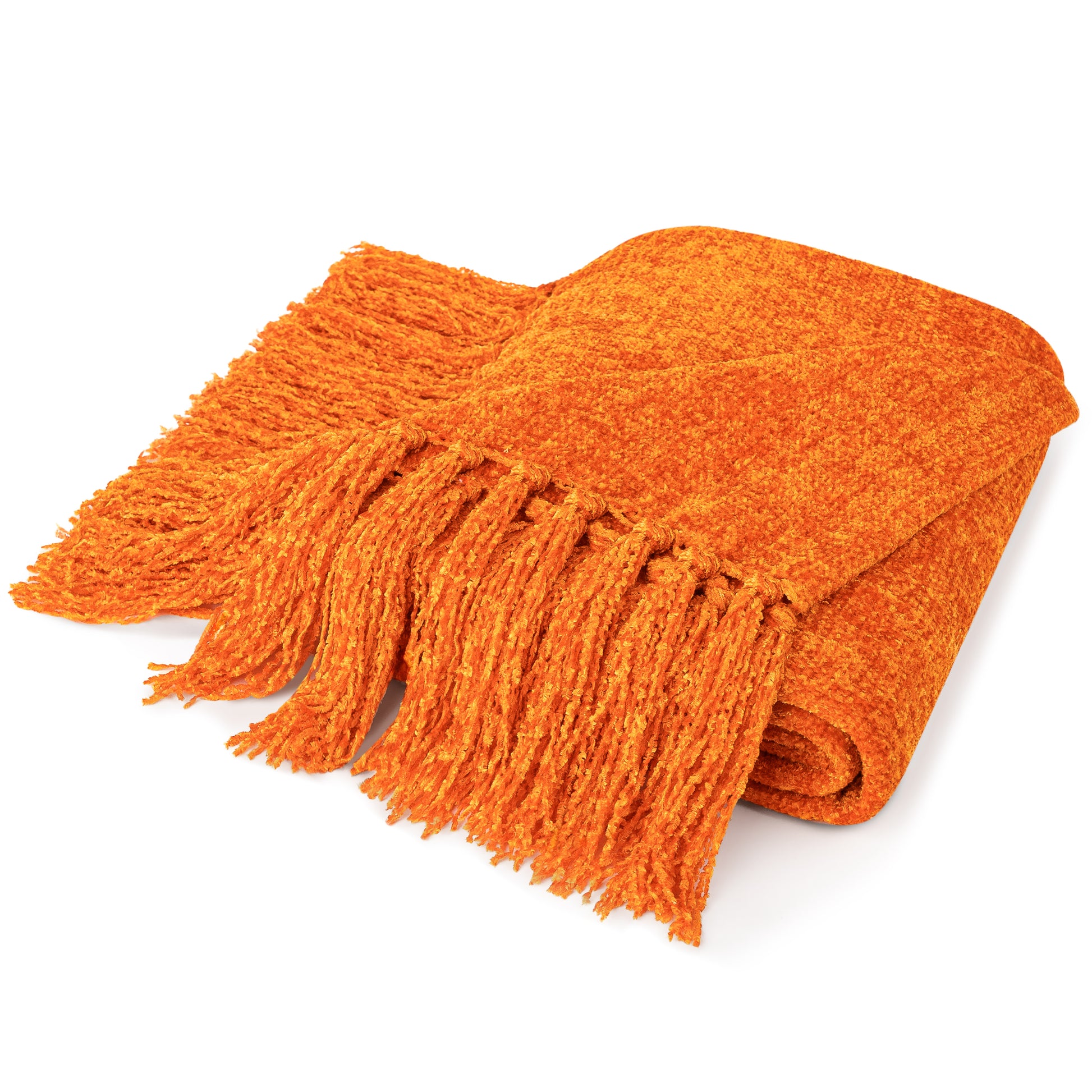 Chenille Tassel Fringe Throw Blanket