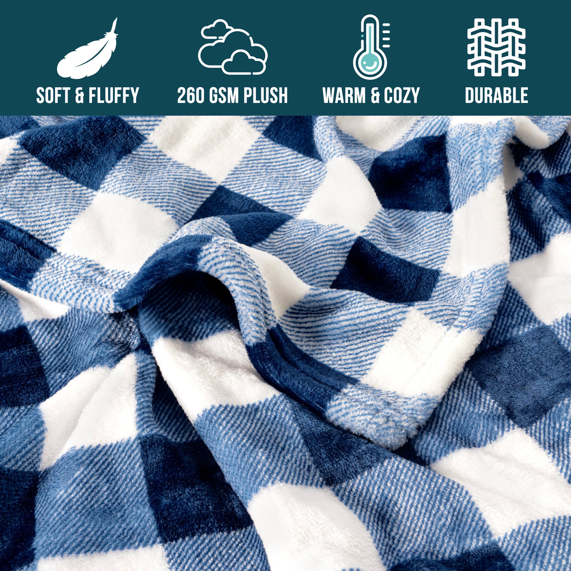 Checkered Fleece Blanket