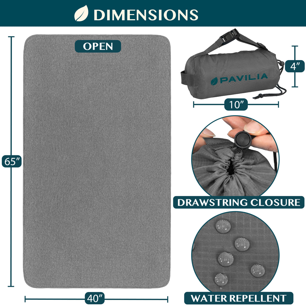 Compact Travel Blanket with Bag