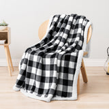 Checkered Sherpa Fleece Blanket
