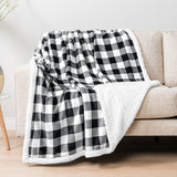 Checkered Sherpa Fleece Blanket