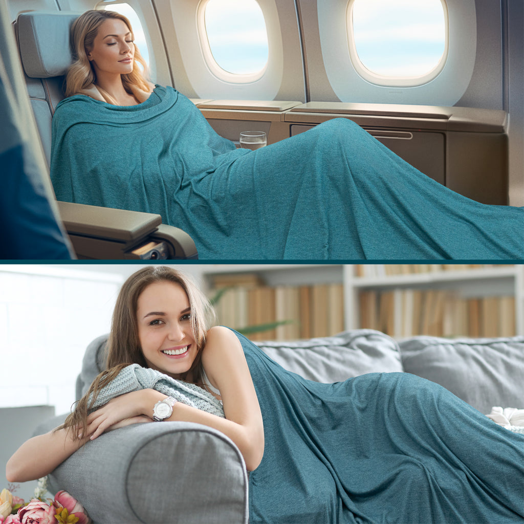 Compact Travel Blanket with Bag