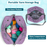 Compact Yarn Organizer Knitting Bag