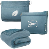 Airplane Fleece Travel Blanket Pillow
