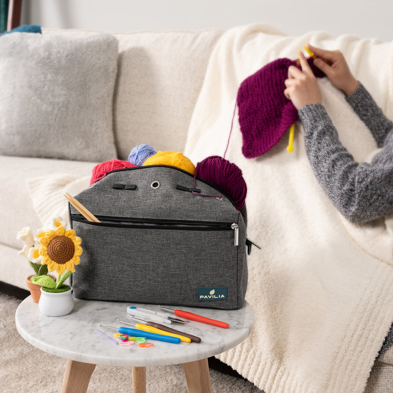 Compact Yarn Organizer Knitting Bag