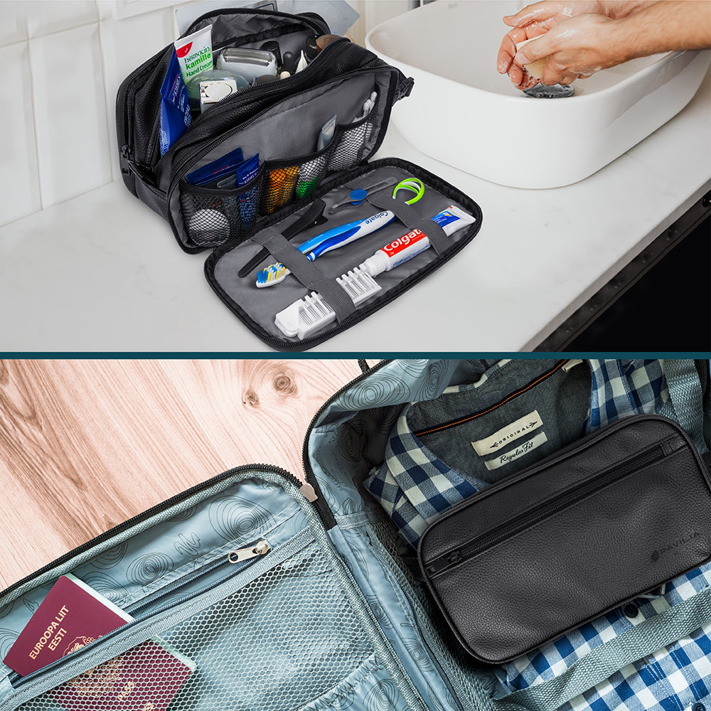 Men's Modern Dopp Kit Toiletry Bag