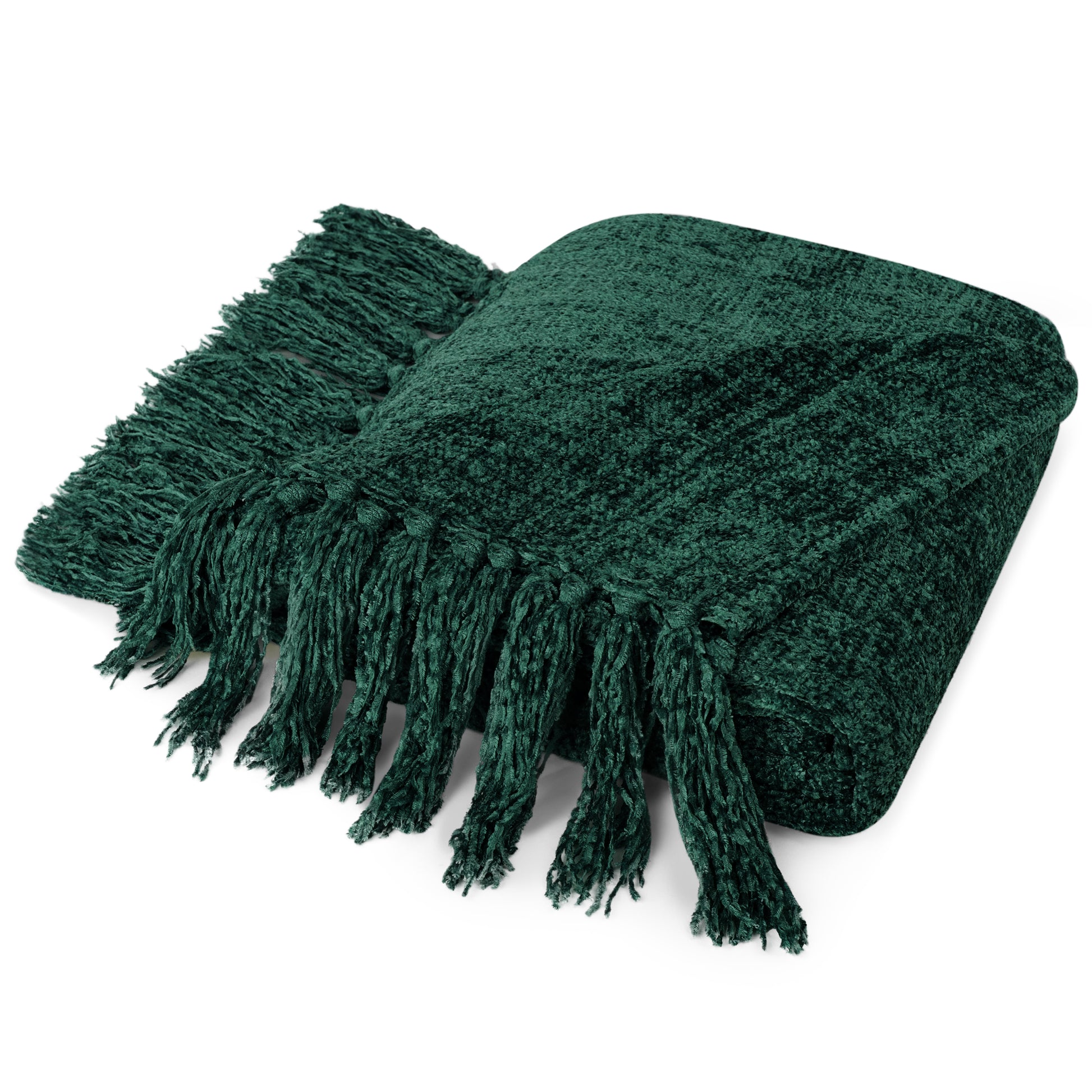 Chenille Tassel Fringe Throw Blanket