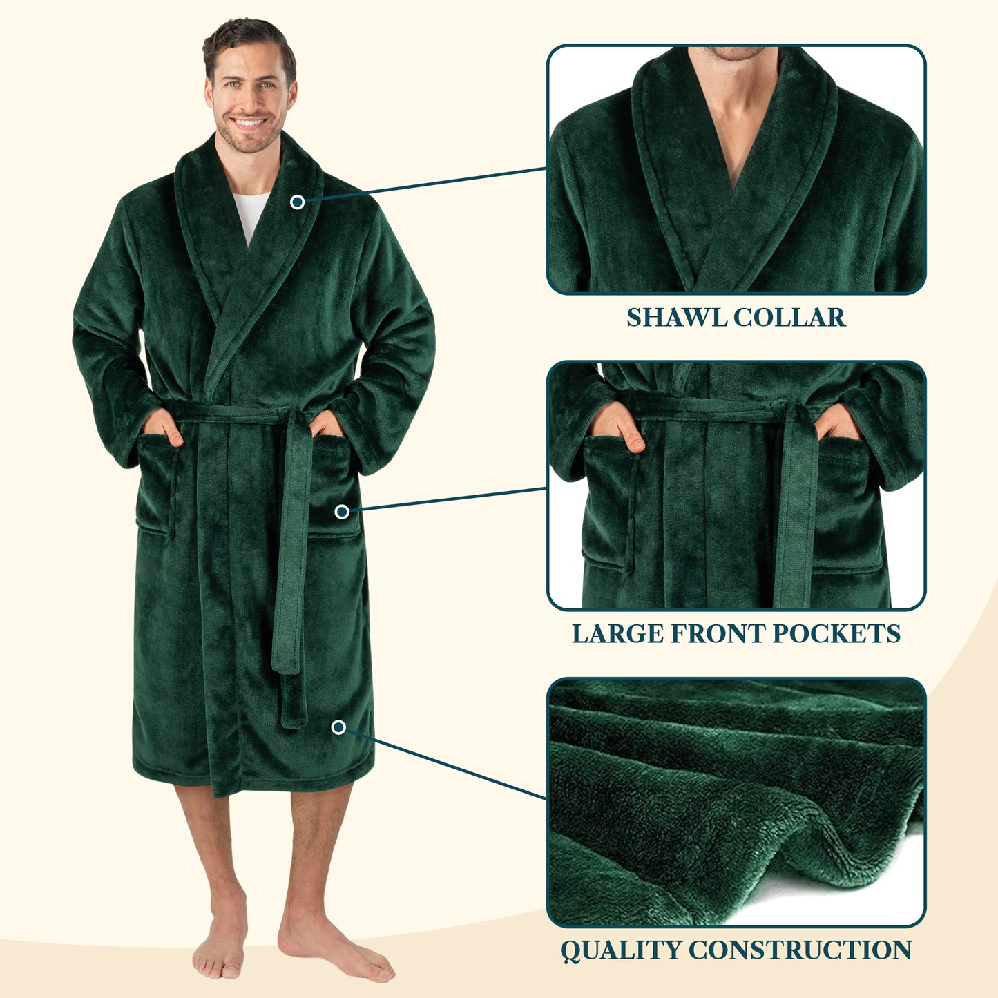 Men's Classic Fleece Robe