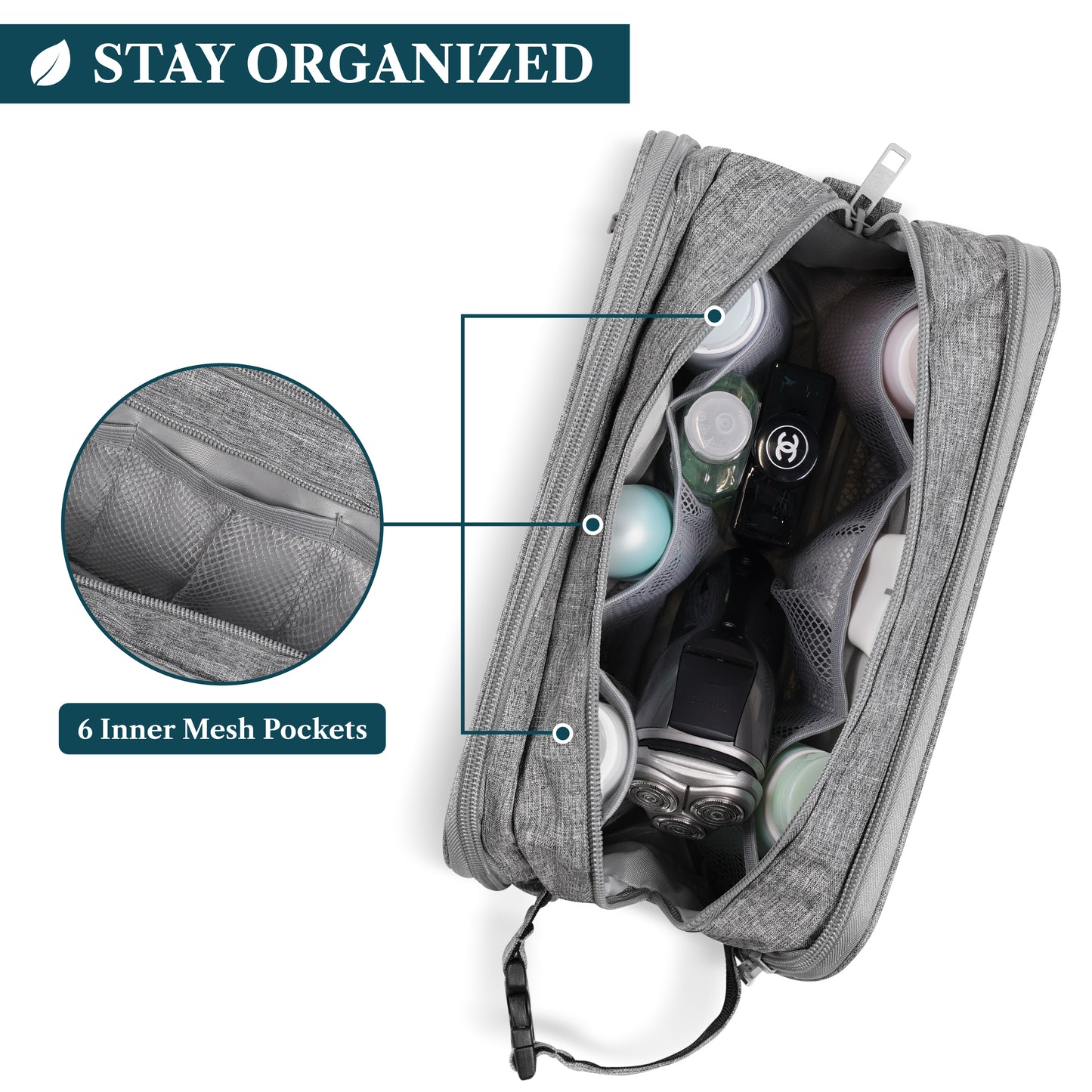 Men's Modern Dopp Kit Toiletry Bag