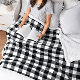 Checkered Sherpa Fleece Blanket