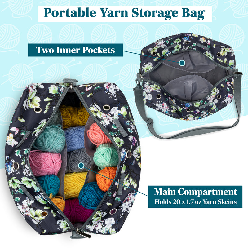 Compact Yarn Organizer Knitting Bag