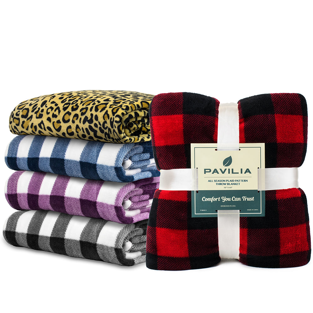 Checkered Fleece Blanket