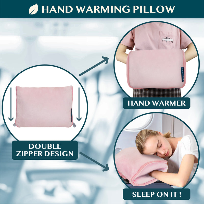 Premium Fleece Travel Blanket Pillow