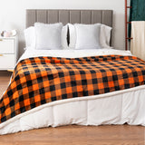 Checkered Sherpa Fleece Blanket