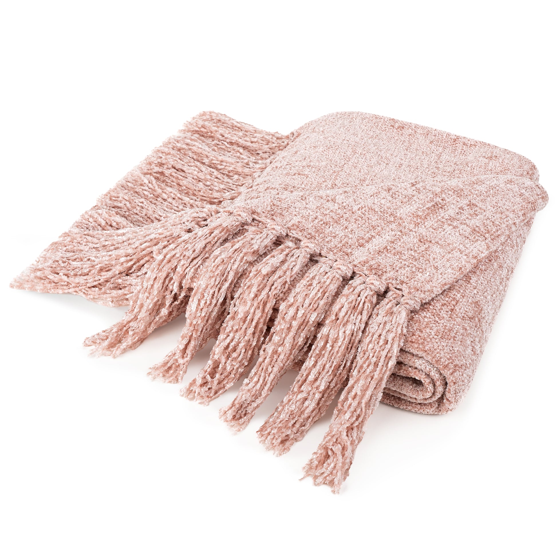 Chenille Tassel Fringe Throw Blanket