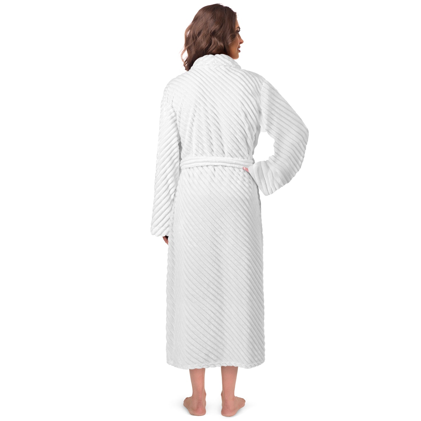Women's Ribbed Fleece Robe