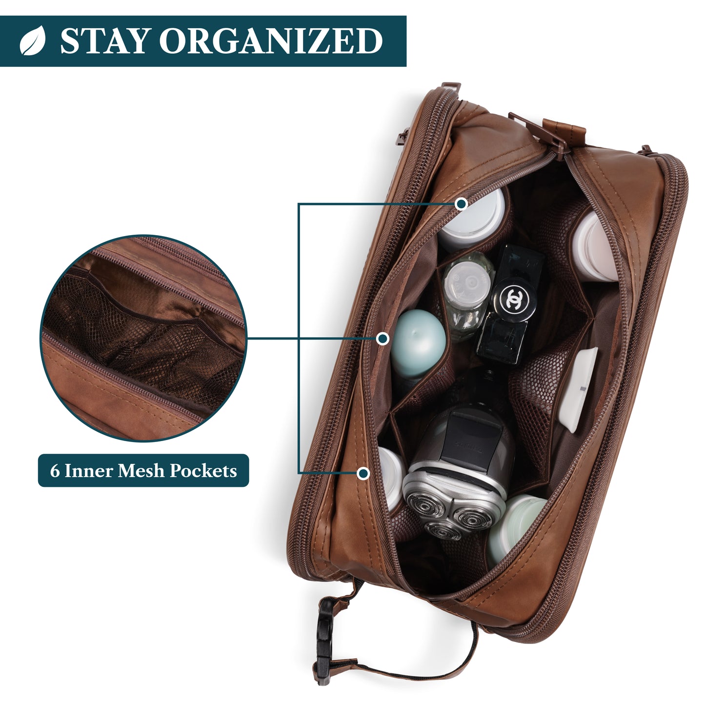 Men's Modern Dopp Kit Toiletry Bag