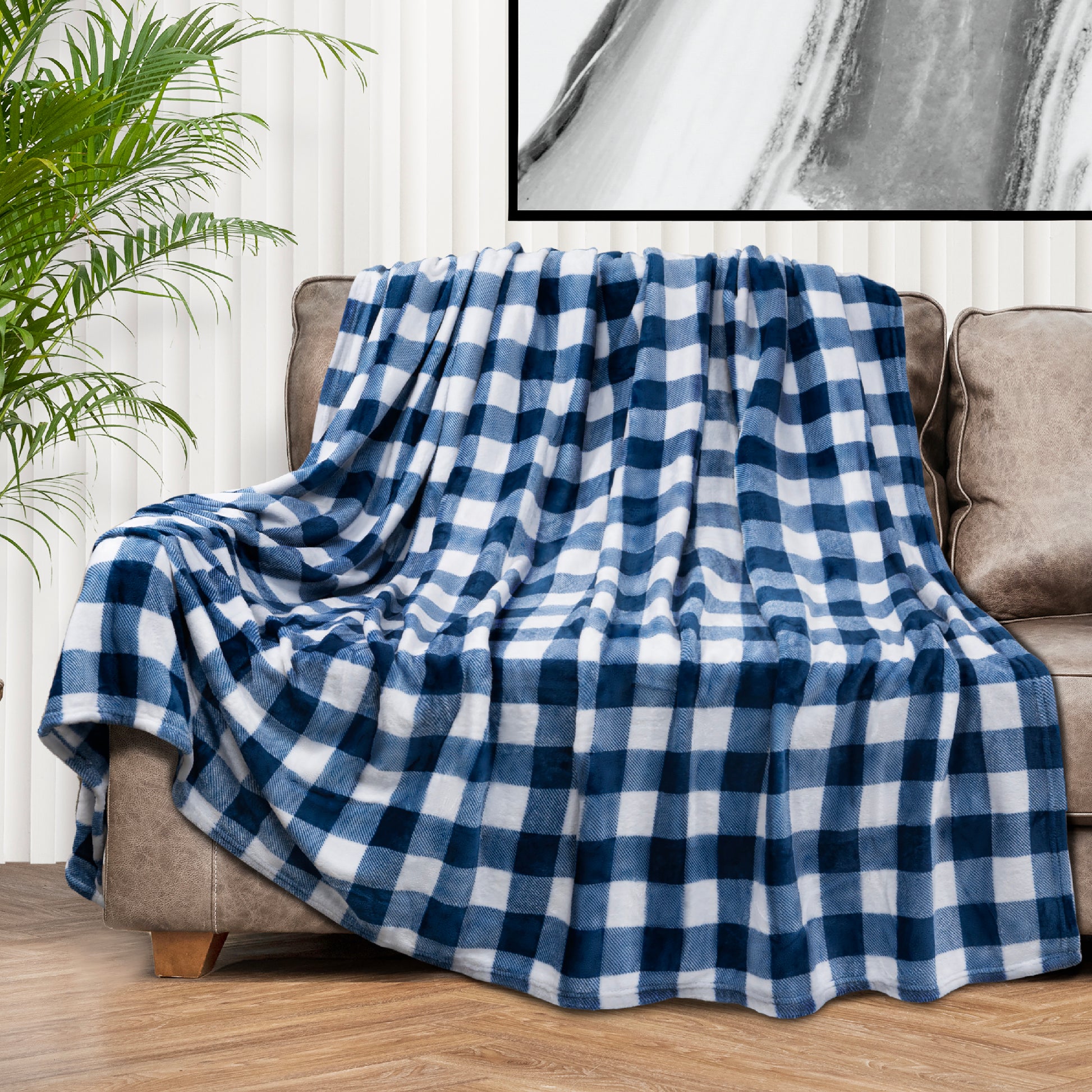 Checkered Fleece Blanket