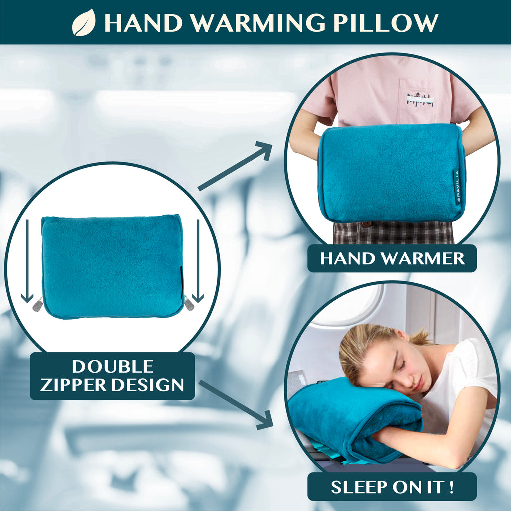 Premium Fleece Travel Blanket Pillow