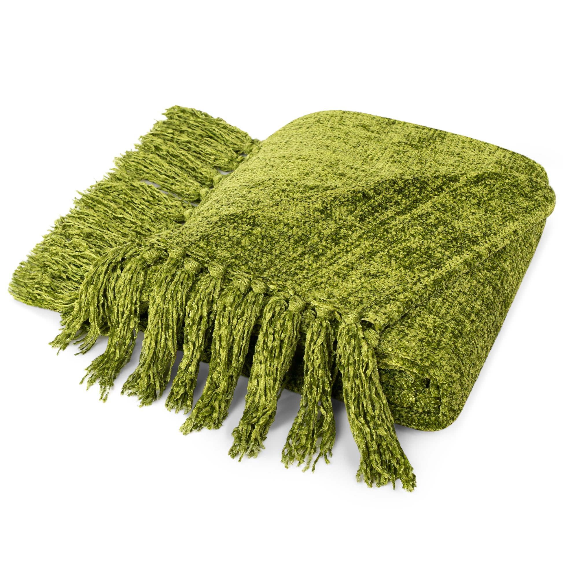Chenille Tassel Fringe Throw Blanket