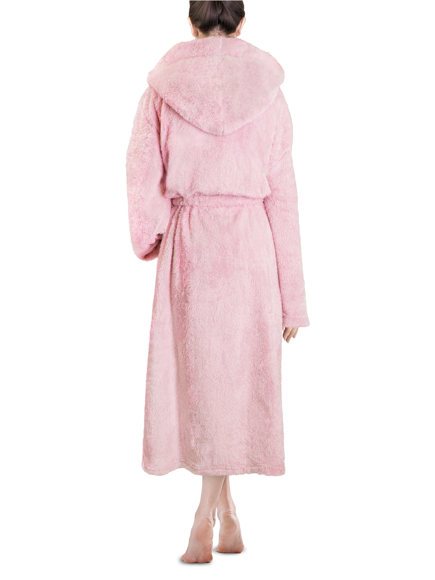 Women's Sherpa Fluffy Robe with Hood