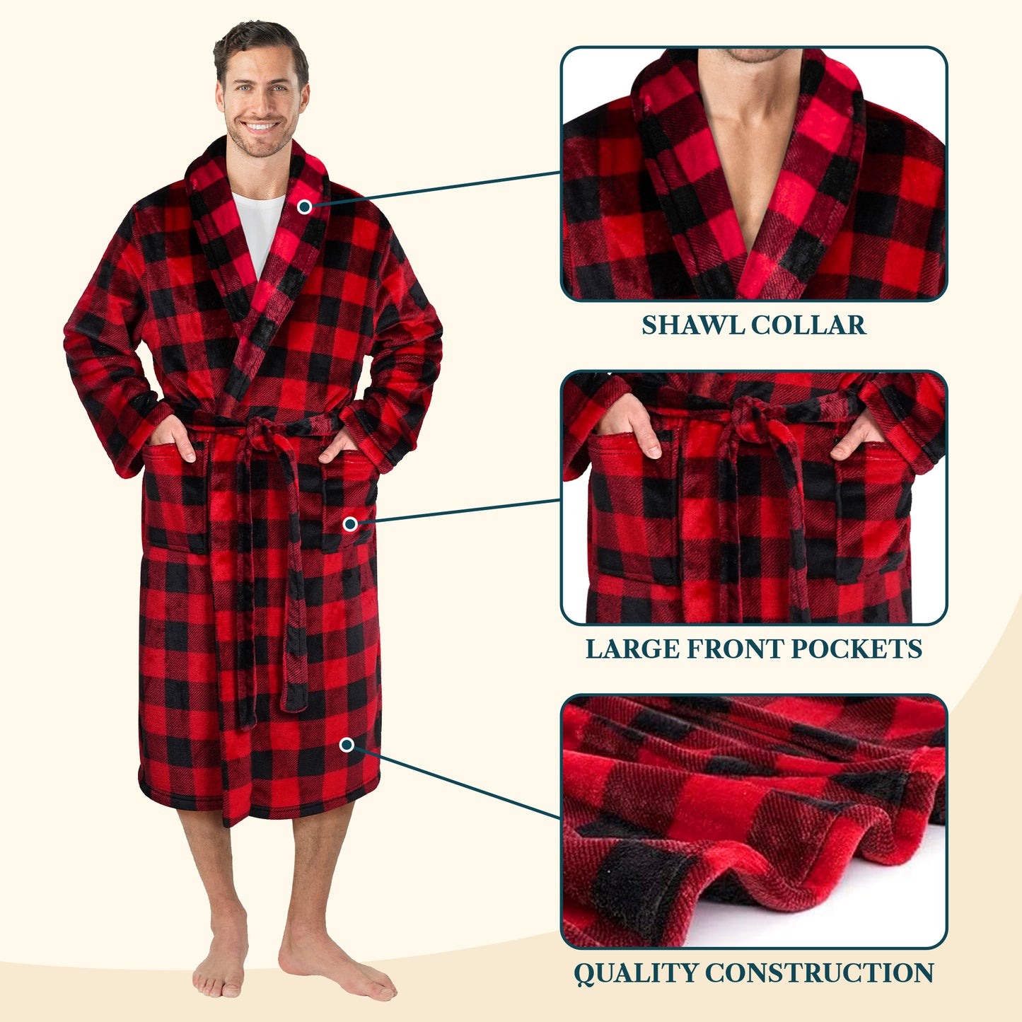 Men's Classic Fleece Robe