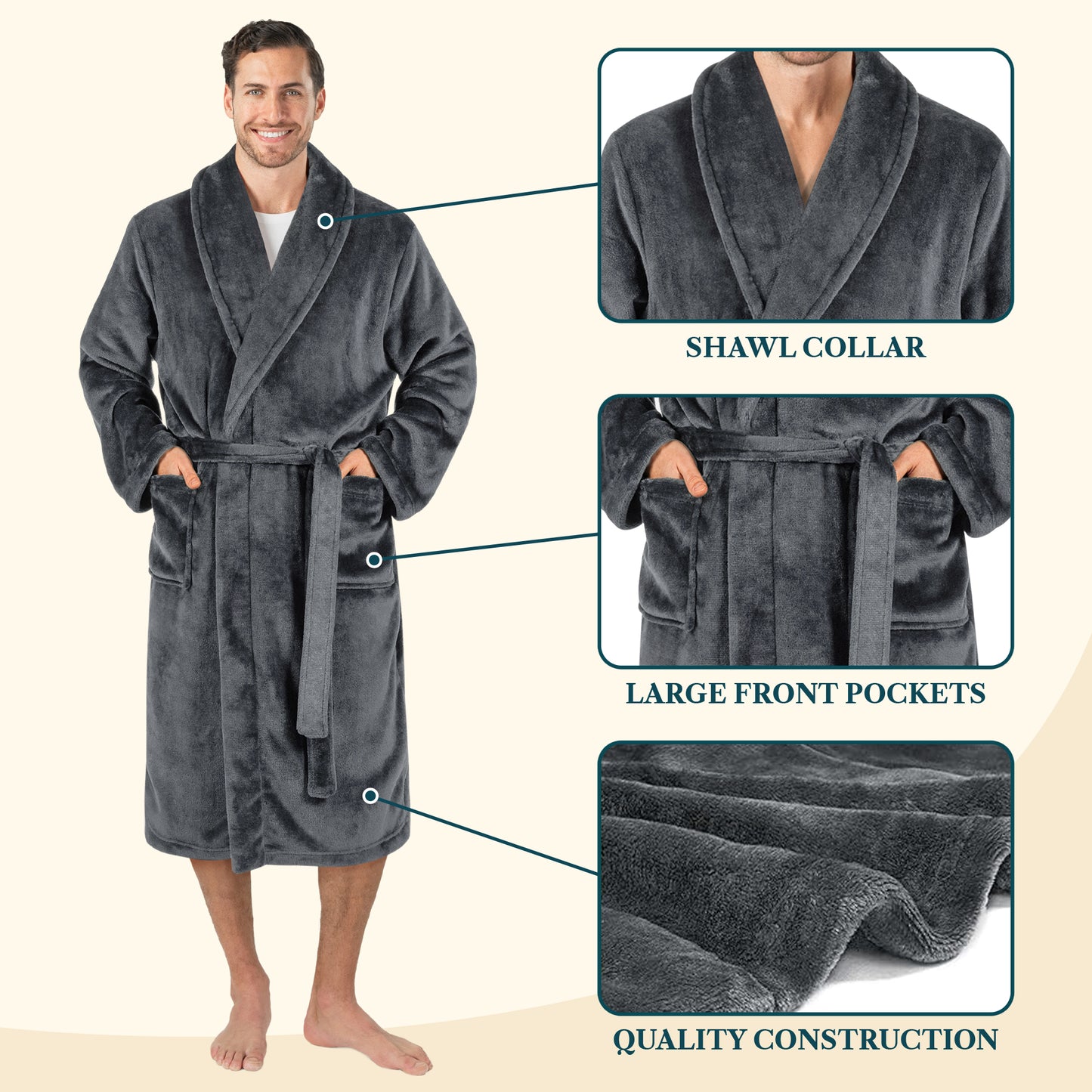 Men's Classic Fleece Robe