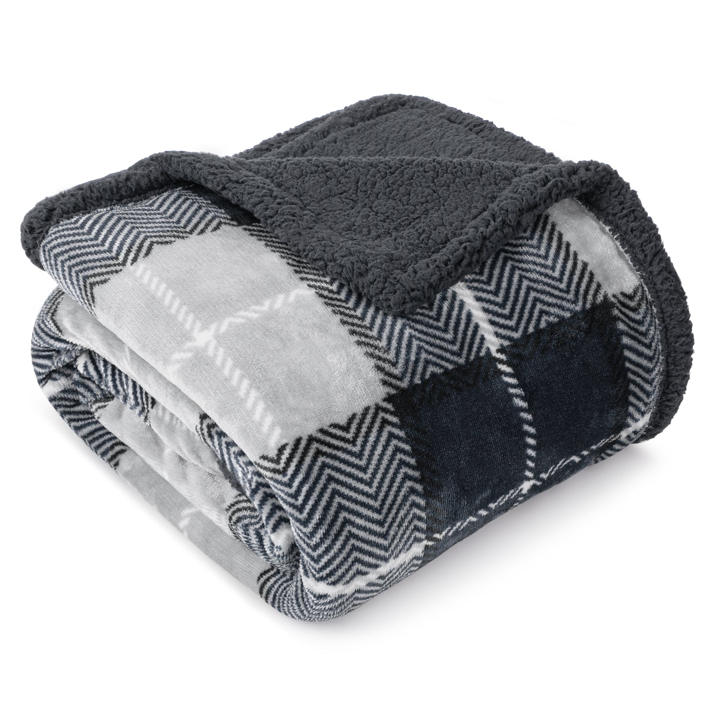 Plaid Sherpa Blanket