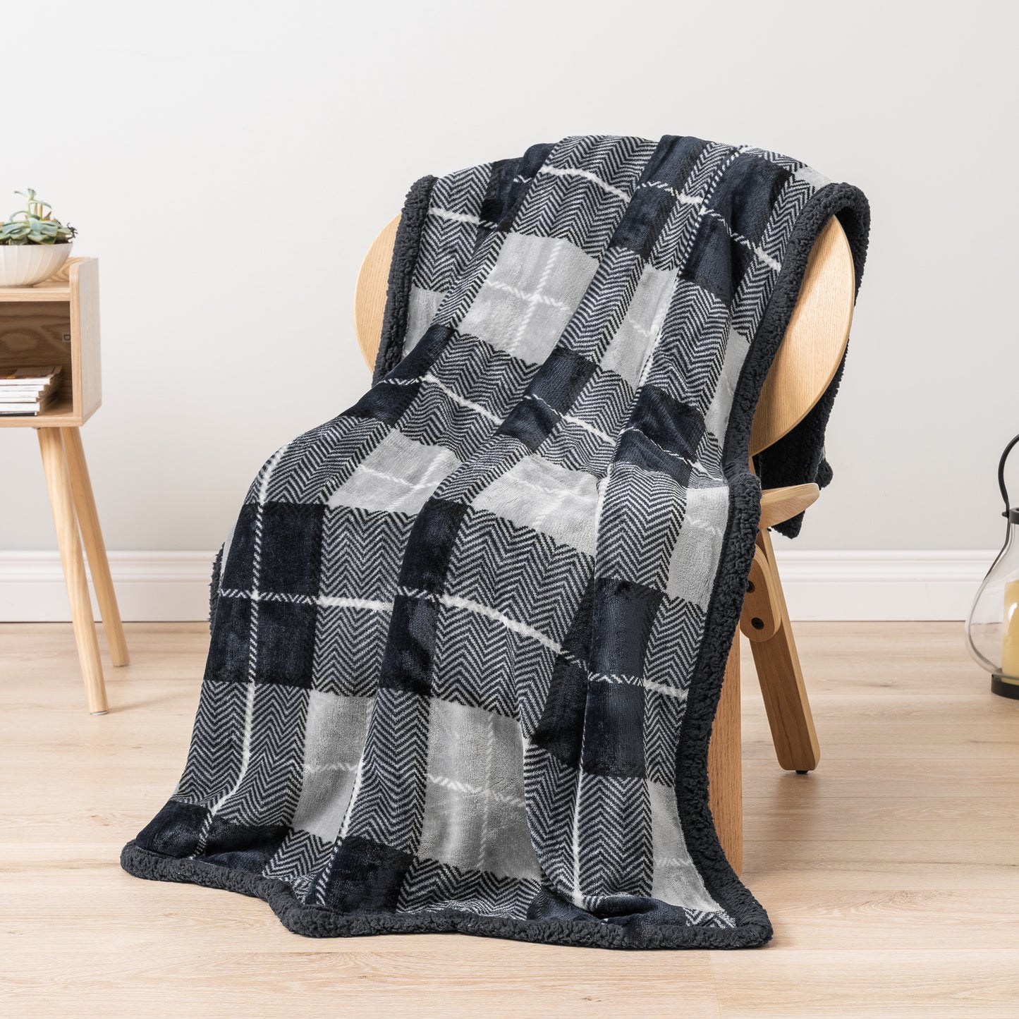 Plaid Sherpa Blanket