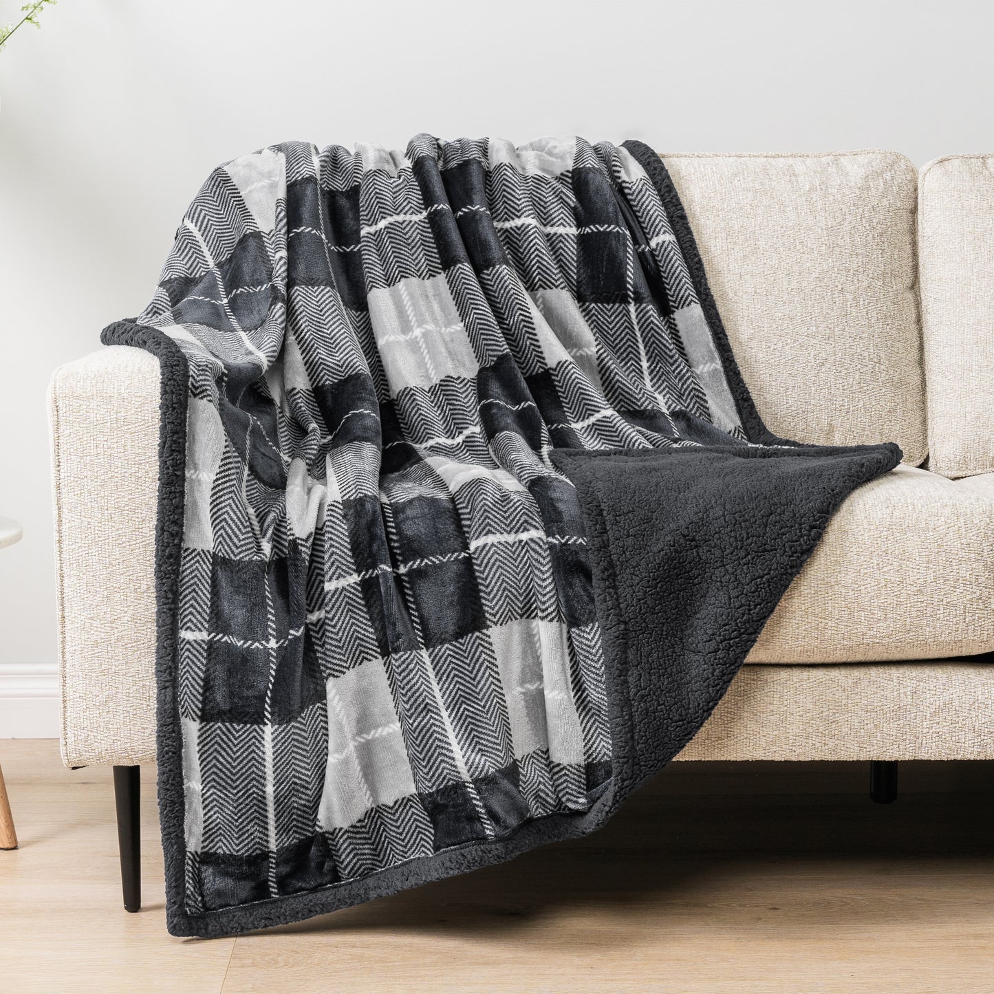 Plaid Sherpa Blanket