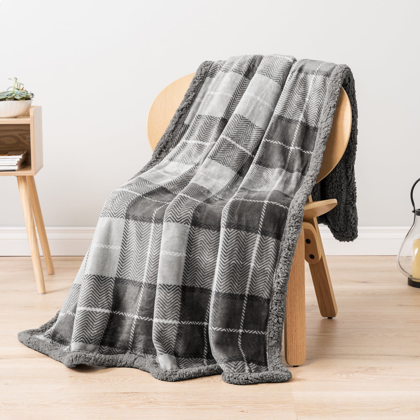 Plaid Sherpa Blanket