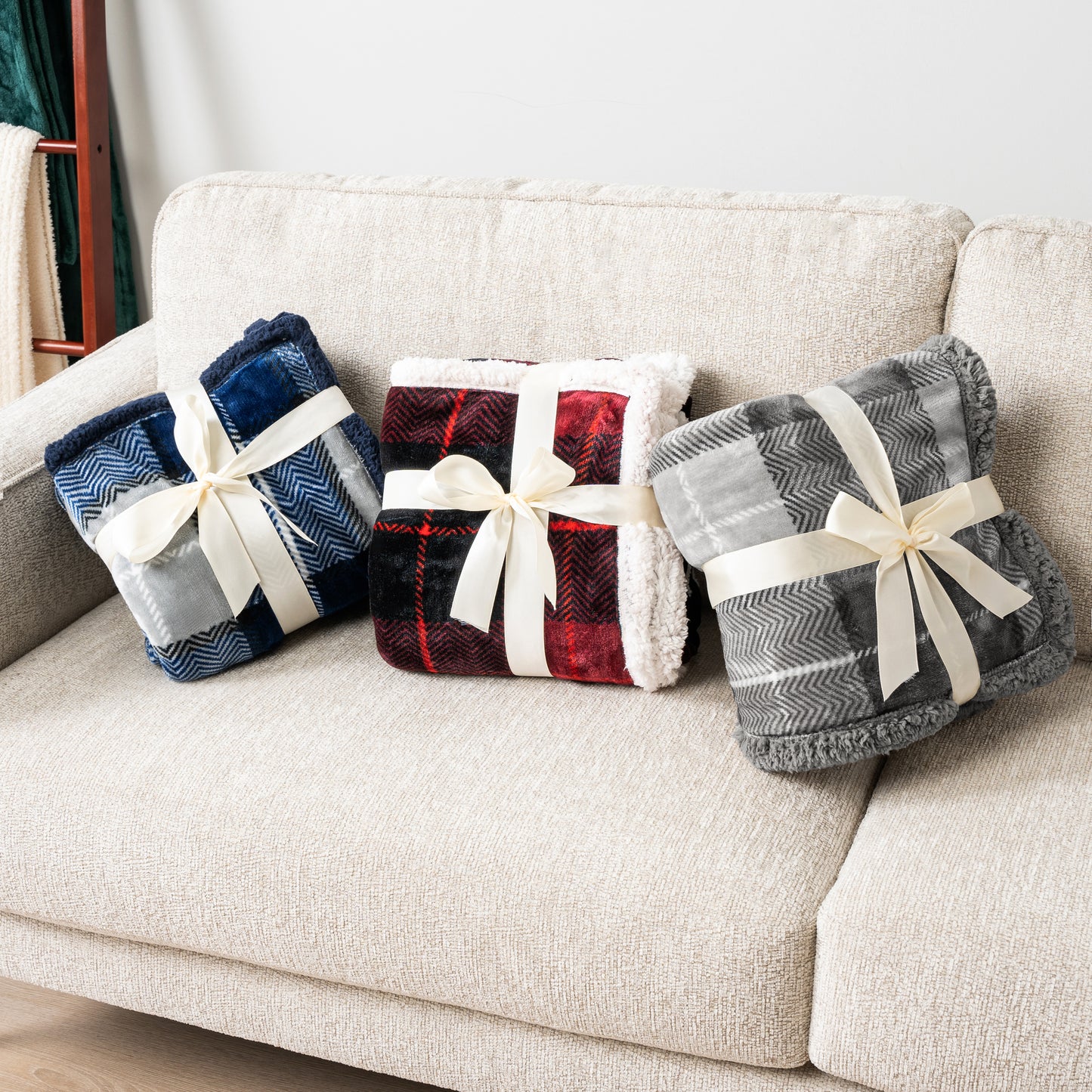 Plaid Sherpa Blanket