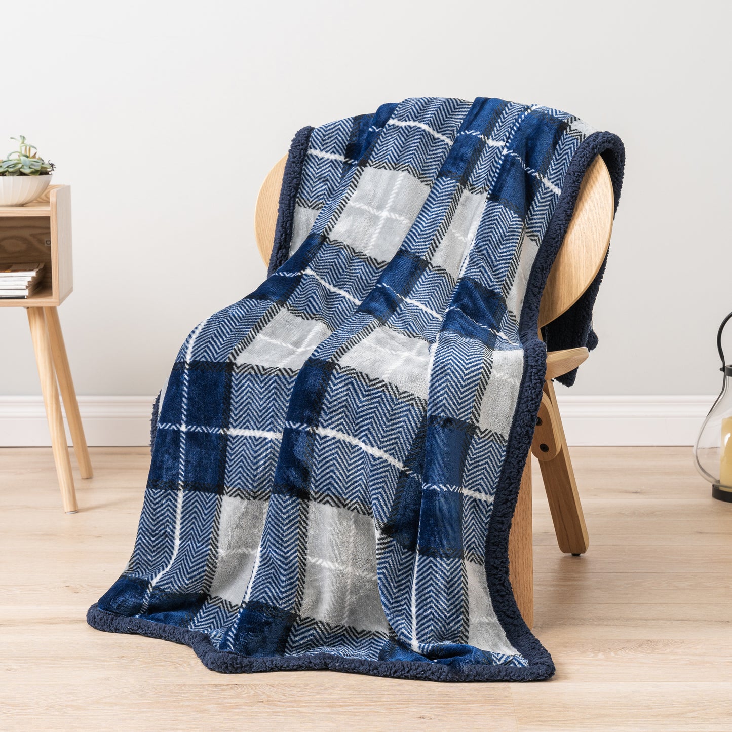 Plaid Sherpa Blanket