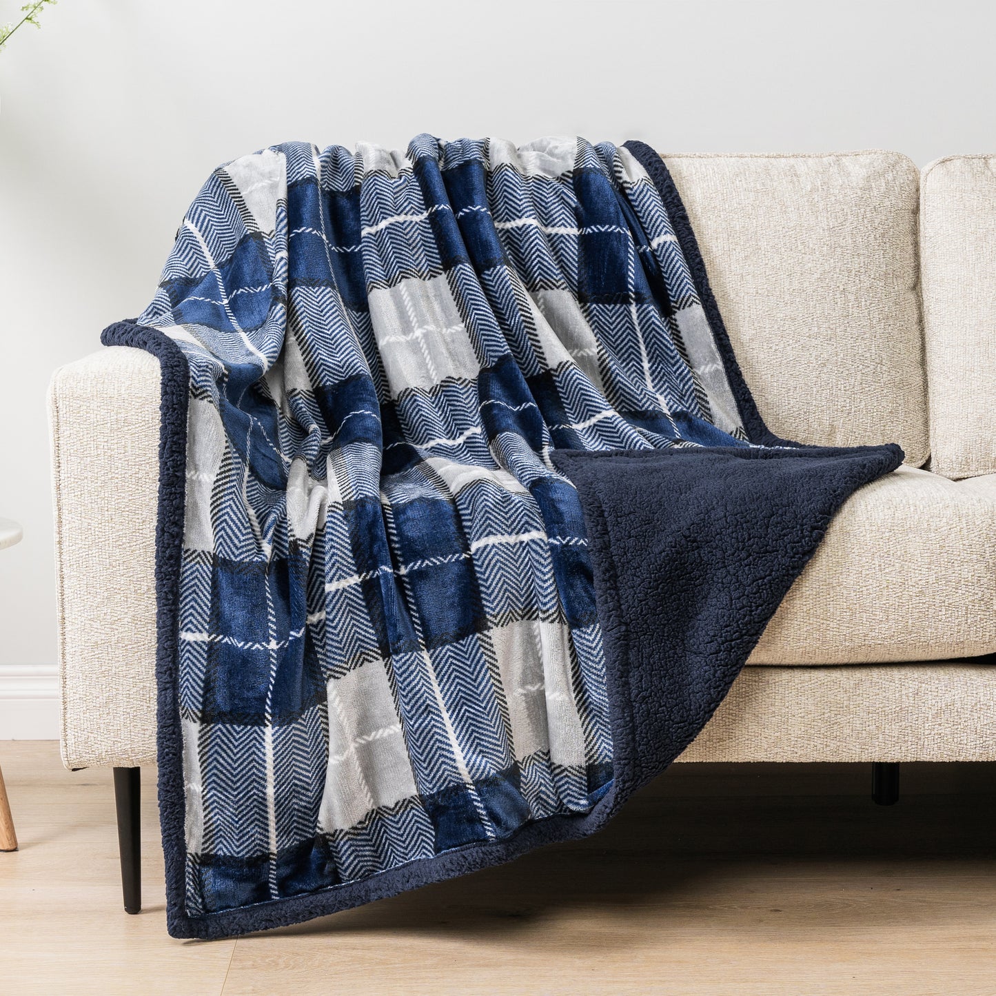 Plaid Sherpa Blanket