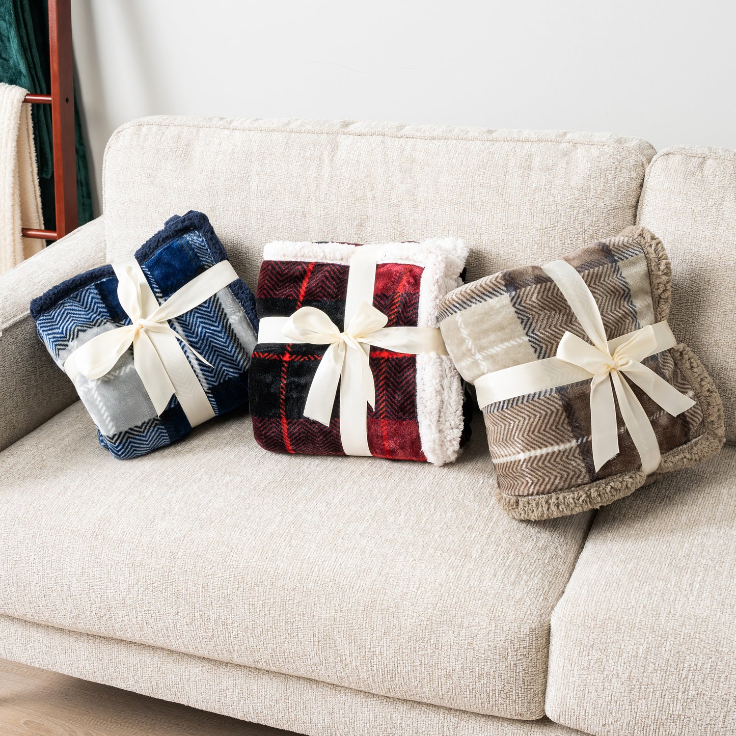 Plaid Sherpa Blanket