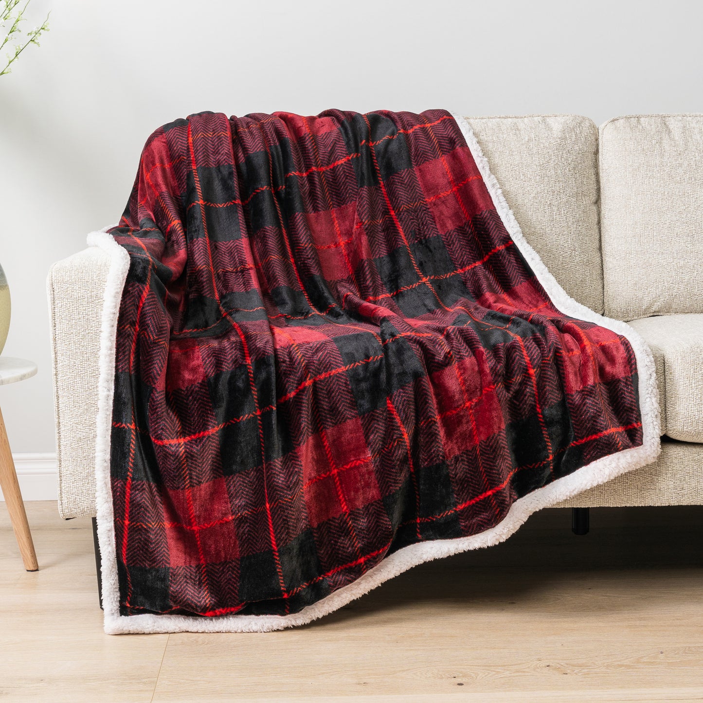 Plaid Sherpa Blanket