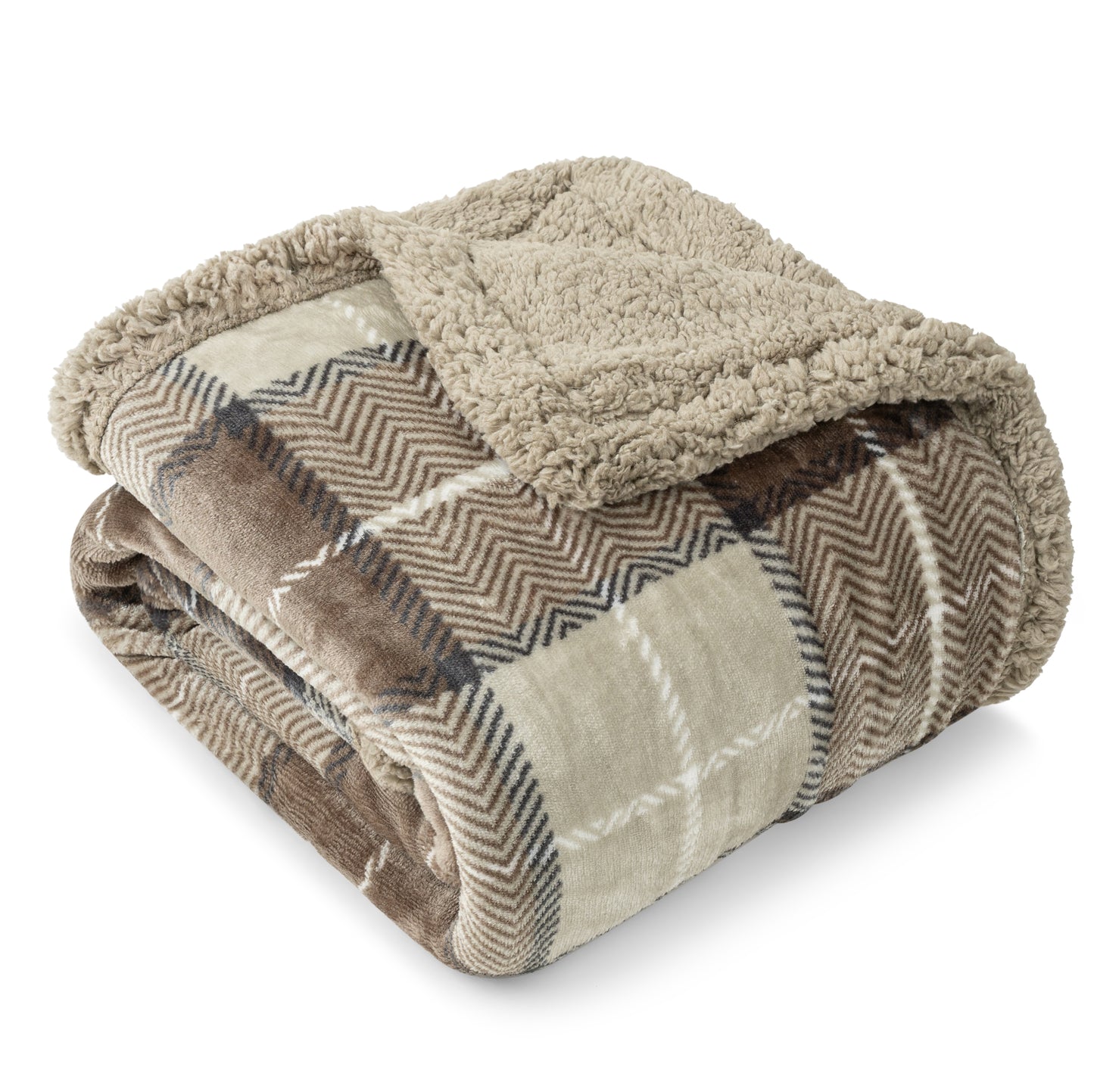 Plaid Sherpa Blanket